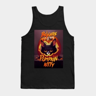 Beware Of The Pumpkin Kitty Tank Top